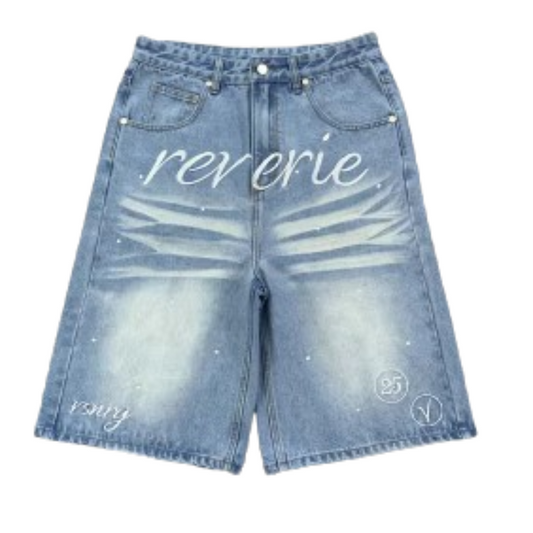 "Reverie" Rhinestone Jorts